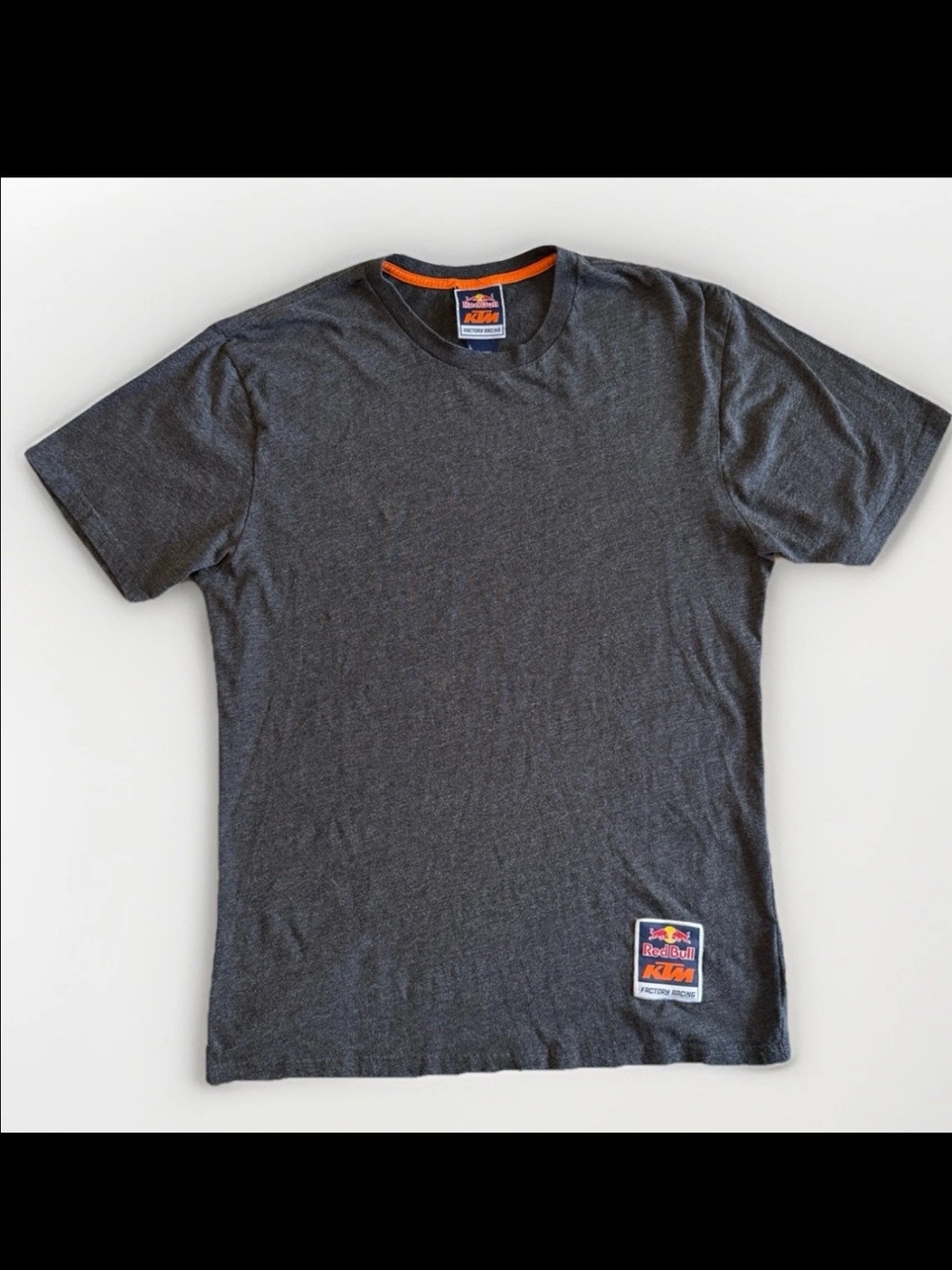 Red Bull KTM Factory Racing Moto T-Shirt Dark Gray Men’s Size Large Moto Sport